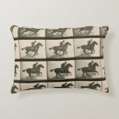 馬運動ヴィンテージ撮影 アクセントクッション (正面)