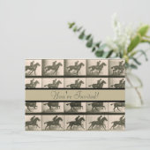 馬運動ヴィンテージ撮影 招待状 (スタンド正面)