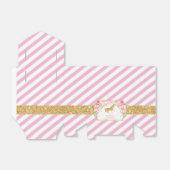 馬金ゴールドグリッターピンクフローラサンキューユー誕生日 フェイバーボックス (折り畳みなし)