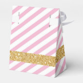 馬金ゴールドグリッターピンクフローラサンキューユー誕生日 フェイバーボックス (裏面サイド)