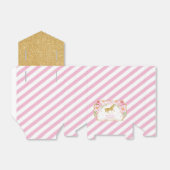 馬金ゴールドグリッターピンクフローラサンキューユー誕生日 フェイバーボックス (折り畳みなし)