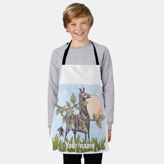 馬隠し エプロン (着用した状態)