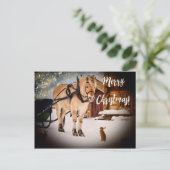 馬雪のメリークリスマス星空のナイトファーム シーズンポストカード (スタンド正面)