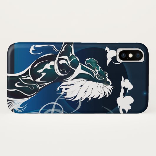 馬霊ブラックホールサン Case-Mate iPhoneケース (裏面(横))