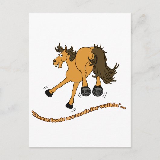 馬靴 ポストカード (正面)