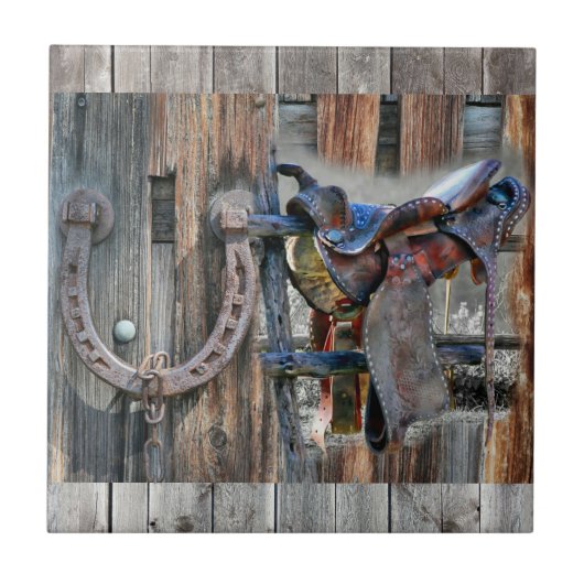 馬鞍馬蹄西素朴線 タイル (正面)