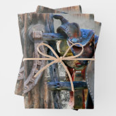 馬鞍馬蹄西素朴線 ラッピングペーパーシート (インサイチュ)