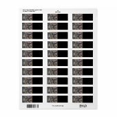 馬鞍馬蹄西素朴線 ラベル (フルシート)