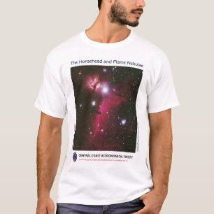 馬頭と炎-リー·クームス·フロントシャツ Tシャツ