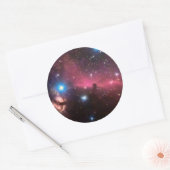 馬頭と燃える木の星雲 ラウンドシール (封筒)