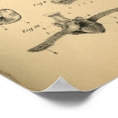 馬頭と背骨の解剖学1908ヴィンテージプリント ポスター (角)