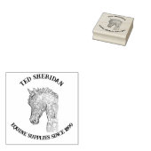 馬頭の伝統的ヴィンテージ ラバースタンプ (押印)