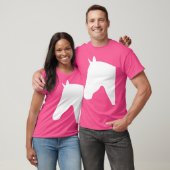 馬頭シルエット馬乗馬Equ Tシャツ (ユニセックス)