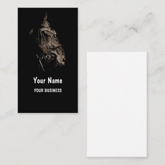 馬頭ポートレート 名刺 (正面/裏面)