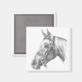 馬頭付き磁石 マグネット (正面/裏面)