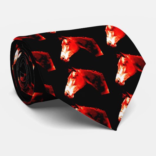 馬頭芸ポップ・アートの術 ネクタイ (ロール)