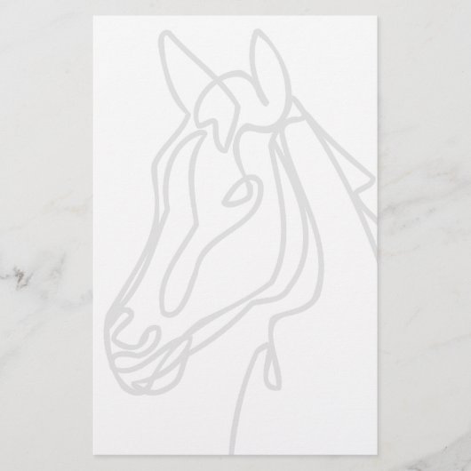 馬頭透かしロゴ文房具筆記用紙 便箋 (正面)