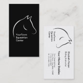 馬頭部の乗馬センター 名刺 (正面/裏面)