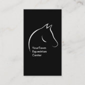 馬頭部の乗馬センター 名刺 (正面)