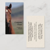 馬頭部の名刺 名刺 (正面/裏面)