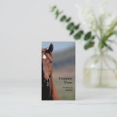 馬頭部の名刺 名刺 (スタンド正面)