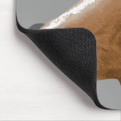 馬頭部の気色悪いマスク マウスパッド (コーナー)