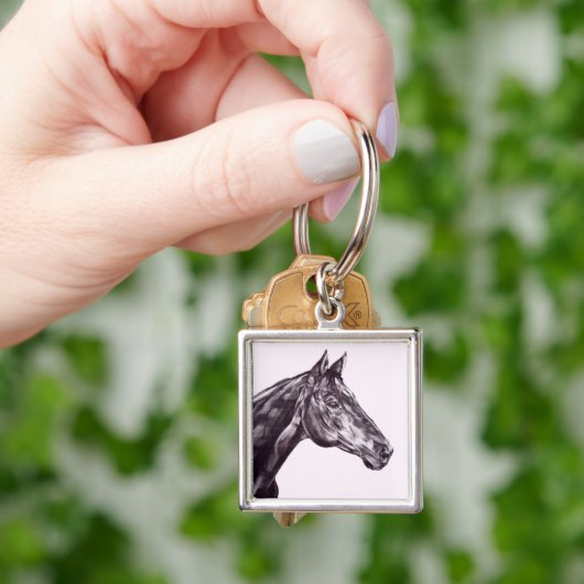 馬頭部Keychain キーホルダー (手)