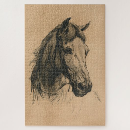 馬頭（Heywood Hardy著） ジグソーパズル (縦)