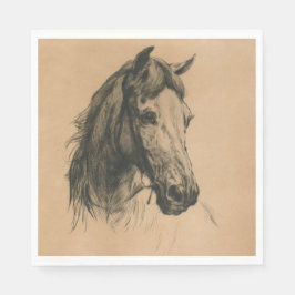 馬頭（Heywood Hardy著） スタンダードランチョンナプキン