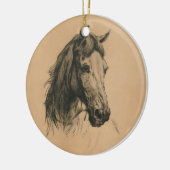 馬頭(Heywood Hardy著) セラミックオーナメント (左)