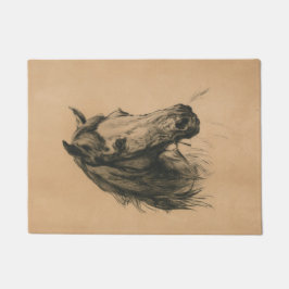 馬頭（Heywood Hardy著） ドアマット