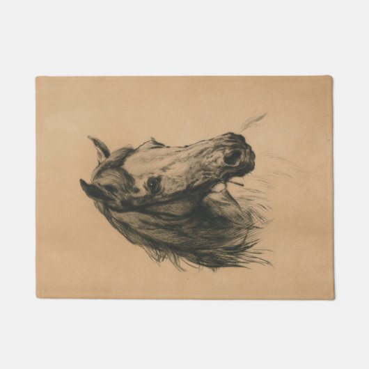 馬頭（Heywood Hardy著） ドアマット (正面)