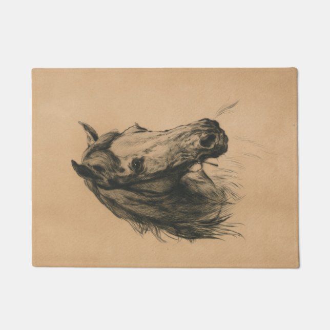 馬頭（Heywood Hardy著） ドアマット (正面)