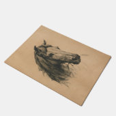 馬頭（Heywood Hardy著） ドアマット (アングル)