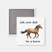 馬頼磁石のパパ マグネット (正面/裏面)