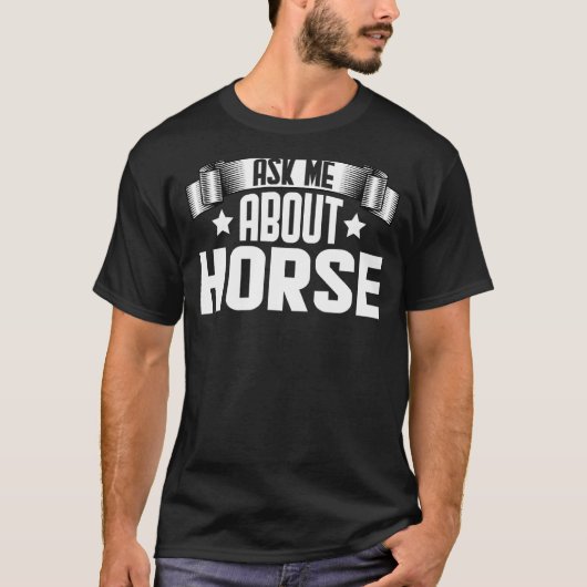 馬頼馬馬競馬場について Tシャツ (正面)