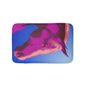 馬顔アニマルアート バスマット (正面)