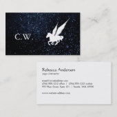 馬飛んでいる/夜空 名刺 (正面/裏面)