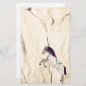 馬飾先住民アメリカ文房具 便箋 (正面/裏面)