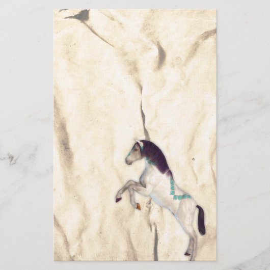 馬飾先住民アメリカ文房具 便箋 (正面)