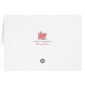 「馬鹿おもしろいにしよう」キラキラしたクリスマスカード (裏面横)