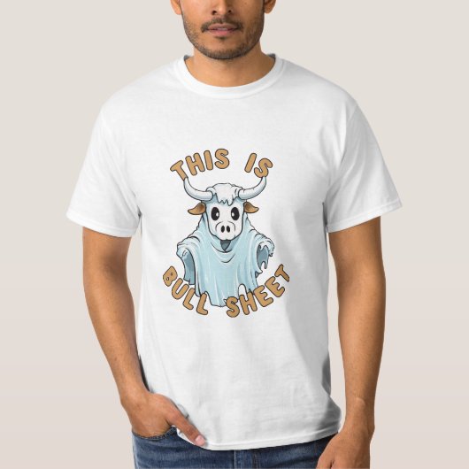 馬鹿げたシート - おもしろいお化けシート Tシャツ (正面)