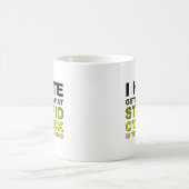 馬鹿げた時計の面白いマグカップ コーヒーマグカップ (中央)