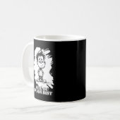 馬鹿だから – 風刺的なステートメントモチーフ コーヒーマグカップ (正面左)
