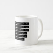 馬鹿と口論するな コーヒーマグカップ (正面右)