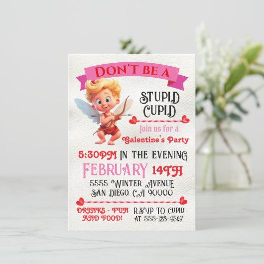 馬鹿なキューピッド・ギャレンタインのバレンタインデーパーティー 招待状 (スタンド正面)
