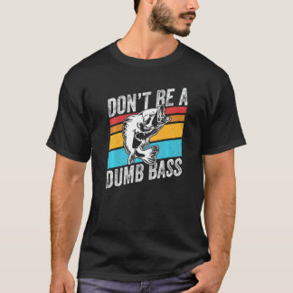 馬鹿なバス釣り漁師になるな レトロなヴィンテージ Tシャツ