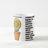 馬鹿な人 プランツ おもしろい コーヒーマグ コーヒーマグカップ (中央)