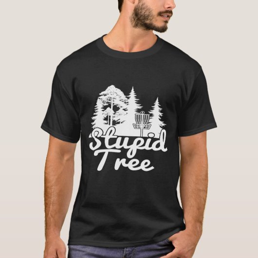 馬鹿な木のディスクゴルフスポーツゲーム Tシャツ (正面)