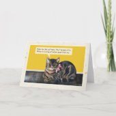 「馬鹿な病気」猫 カード (正面)